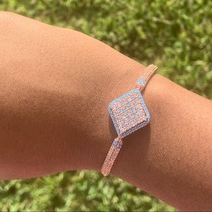 Rose Gold Rhodium adjustable bracelet